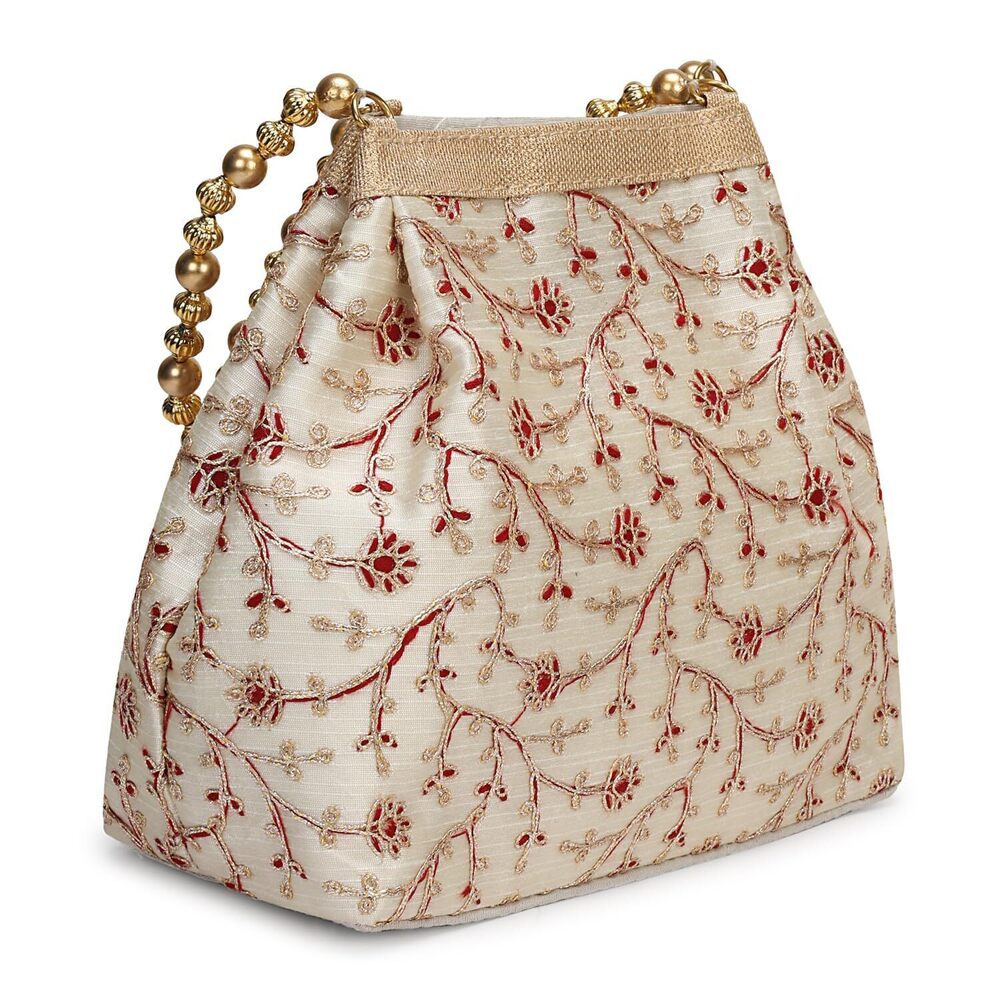 2841 Potli Bag , Evening Bags Handbags, Embroidered Indian Ethnic Potli Bag